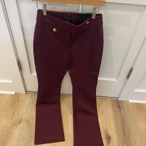 White House Black Market slim boot luxe stretch dress pants.